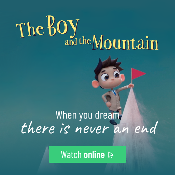 el niño y la montaña